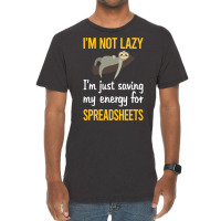 Saving Energy For Spreadsheet Spreadsheets Nature Vintage T-shirt | Artistshot