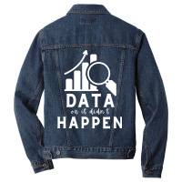 Data Or It Didnt Happen Hippie Men Denim Jacket | Artistshot