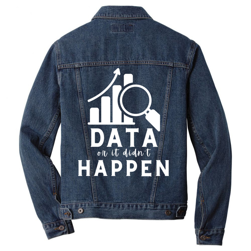 Data Or It Didnt Happen Hippie Men Denim Jacket by wideprietlo | Artistshot