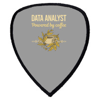 Powered By Coffee Data Analyst Red Shield S Patch | Artistshot