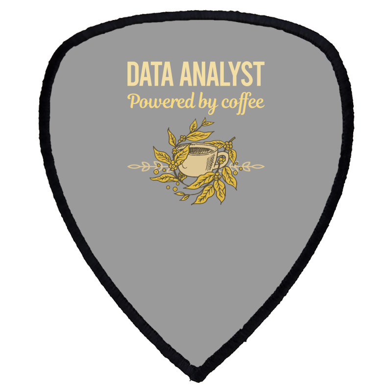 Powered By Coffee Data Analyst Red Shield S Patch | Artistshot