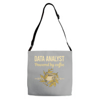 Powered By Coffee Data Analyst Red Adjustable Strap Totes | Artistshot