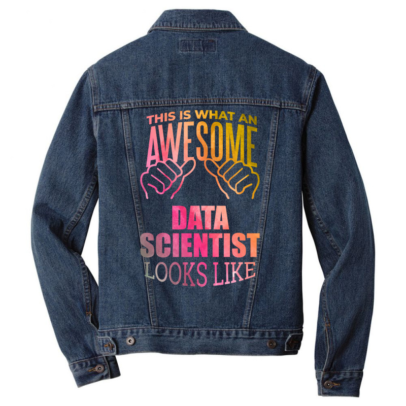 Data Scientist Aesthetic Travel Men Denim Jacket | Artistshot