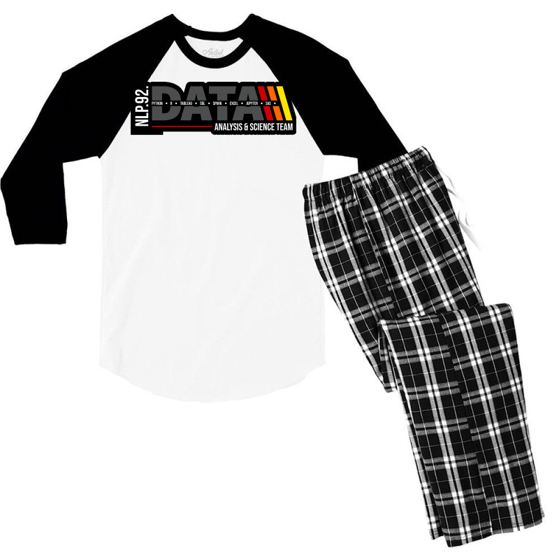 Data Analysis Science Team Nostalgia Men's 3/4 Sleeve Pajama Set by lasiusridheej | Artistshot