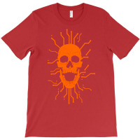 Cyber Skull Orange T-shirt | Artistshot