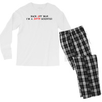 Back Off Man Im A Data Scientist Aesthetic Men's Long Sleeve Pajama Set | Artistshot