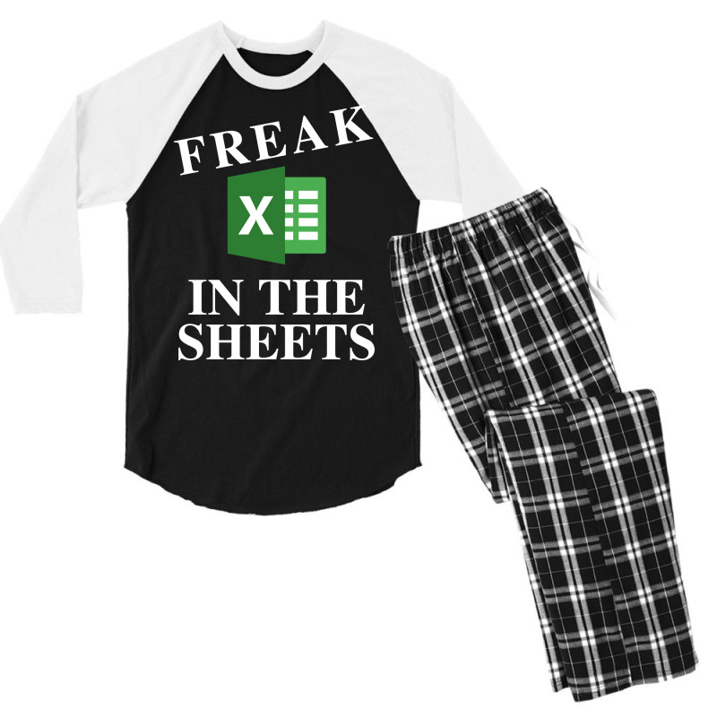 Freak In The Sheets Stars Humor Men's 3/4 Sleeve Pajama Set | Artistshot