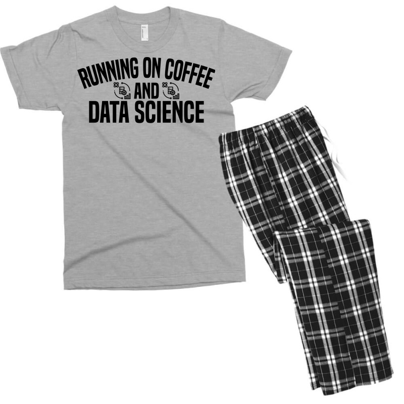 Running On Coffee And Data Science Nostalgia Men's T-shirt Pajama Set by gulikodemekuw | Artistshot