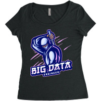 Big Data Engineer Expert 70s Women's Triblend Scoop T-shirt | Artistshot