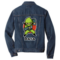 The Fast Data Analyst Red Men Denim Jacket | Artistshot