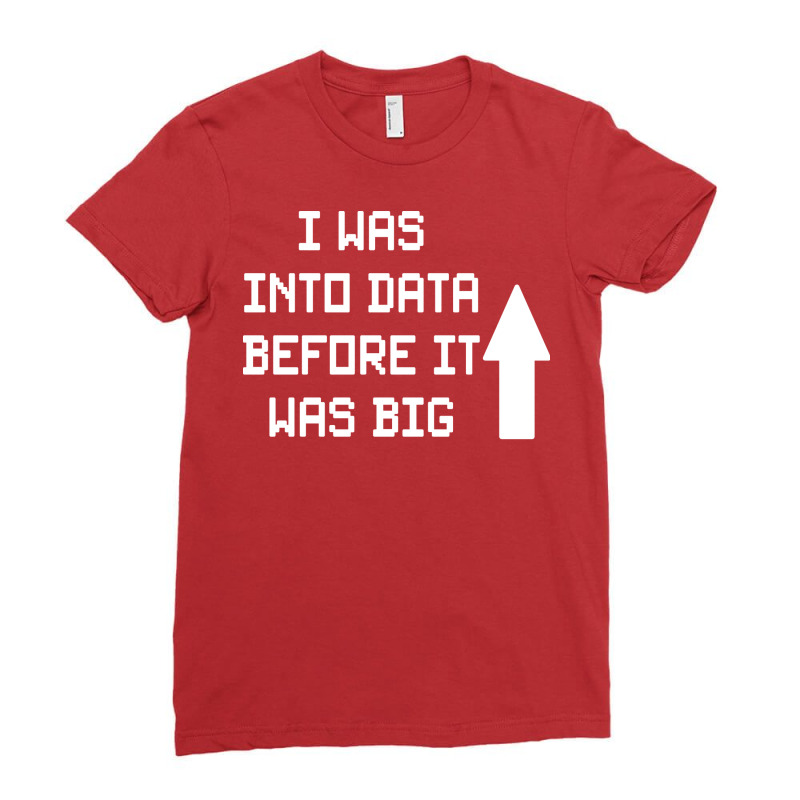 I Was Into Data Before It Was Big Cute Ladies Fitted T-Shirt by aploonennial | Artistshot