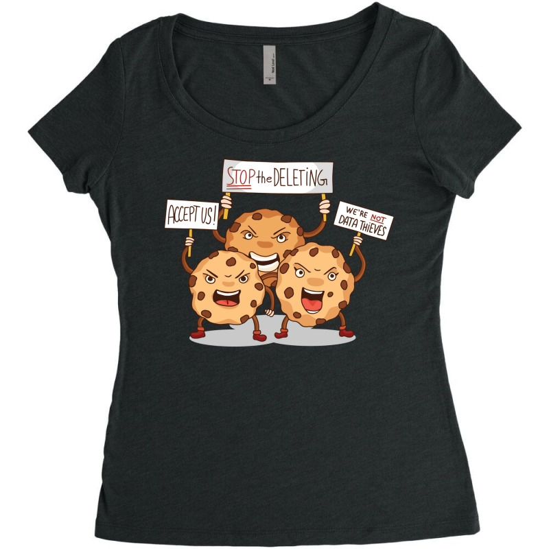 Accept The Cookies Yellow Women's Triblend Scoop T-shirt by junakifumotof | Artistshot