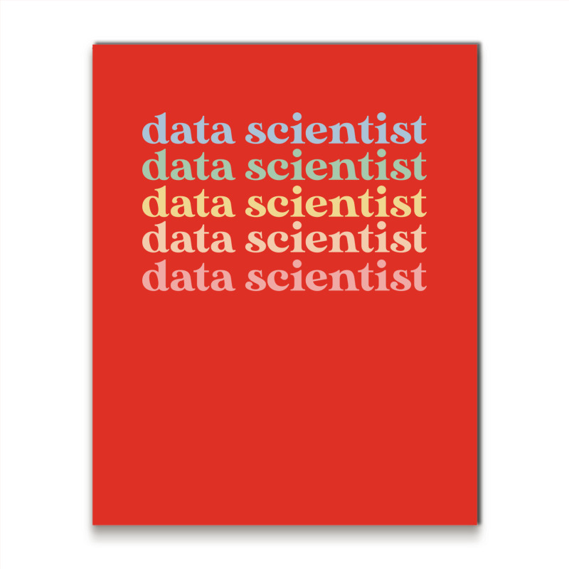 Data Scientist Gift Retro Data Scientist 70s Metal Print Vertical | Artistshot