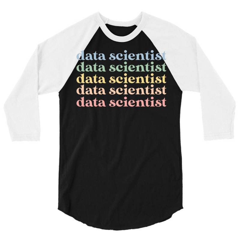 Data Scientist Gift Retro Data Scientist 70s 3/4 Sleeve Shirt by bacsalgasmeyp | Artistshot