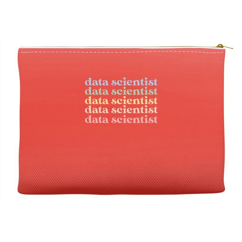 Data Scientist Gift Retro Data Scientist 70s Accessory Pouches | Artistshot