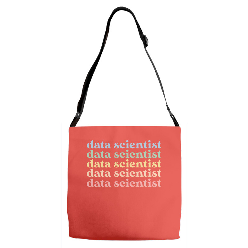 Data Scientist Gift Retro Data Scientist 70s Adjustable Strap Totes | Artistshot