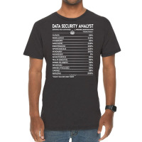 Data Security Analyst T  Data Security Analyst Fac Vintage T-shirt | Artistshot