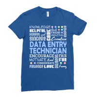 Data Entry Technician Love Words Vintage Ladies Fitted T-shirt | Artistshot