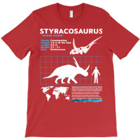 Styracosaurus Fact Sheet Retro T-shirt | Artistshot