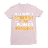 Funny My Retirement Plan Spreadsheet Spreadsheets Ladies Fitted T-shirt | Artistshot