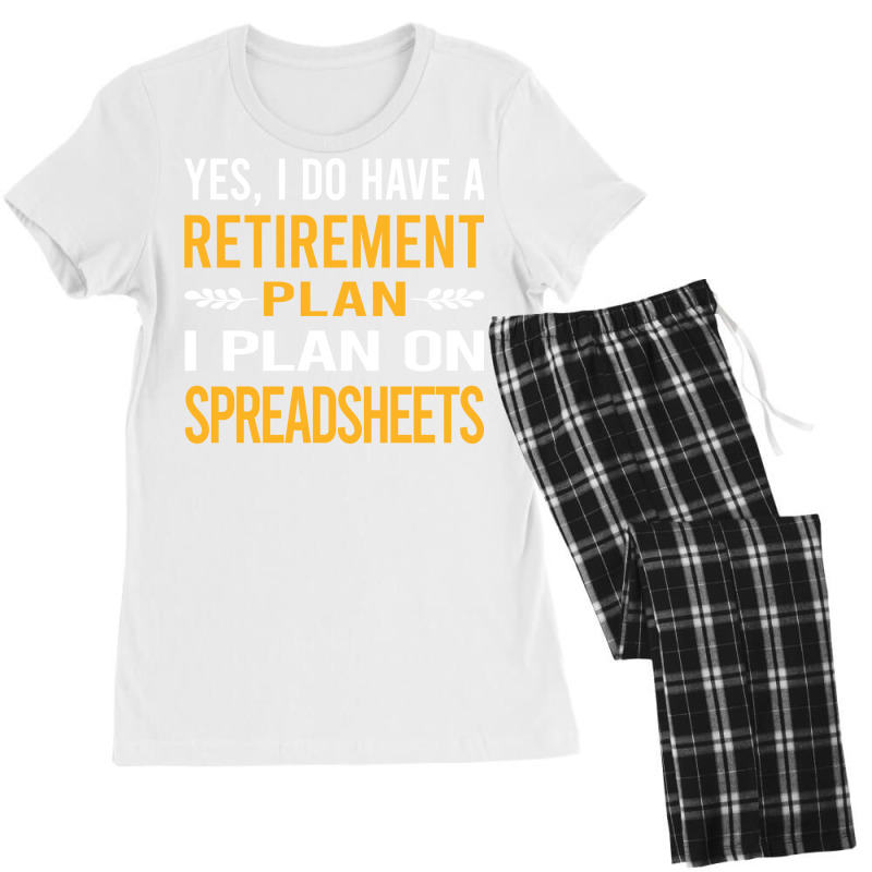 Funny My Retirement Plan Spreadsheet Spreadsheets Women's Pajamas Set by wideprietlo | Artistshot