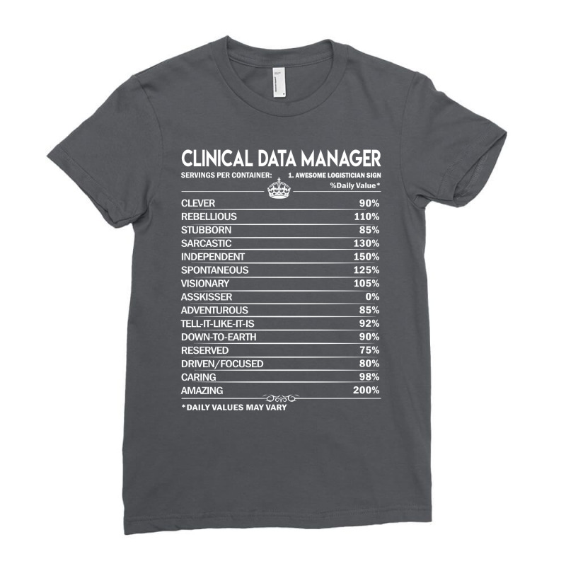 Clinical Data Manager T  Daily Factors 2 Gift Item Ladies Fitted T-Shirt by fenerekambai | Artistshot