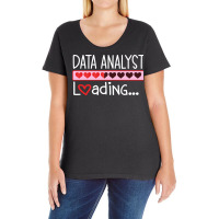 Data Analyst Loading Vintage Ladies Curvy T-shirt | Artistshot