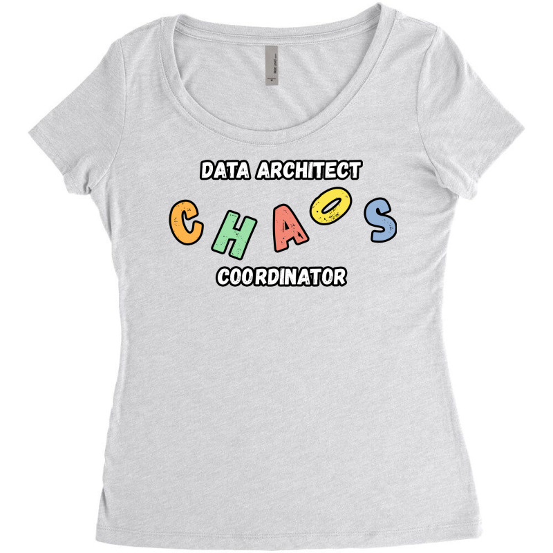 Data Architect Chaos Coordinator Gift Gift Women's Triblend Scoop T-shirt by zionemaaropt | Artistshot