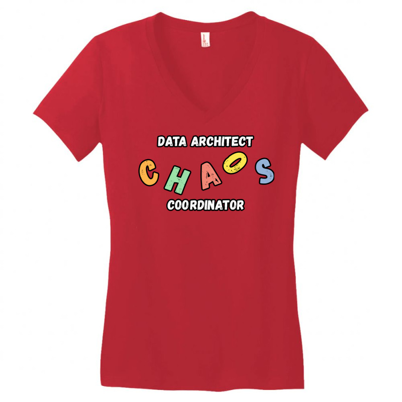 Data Architect Chaos Coordinator Gift Gift Women's V-Neck T-Shirt by zionemaaropt | Artistshot