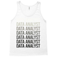 Gray Text Data Analyst Tank Top | Artistshot