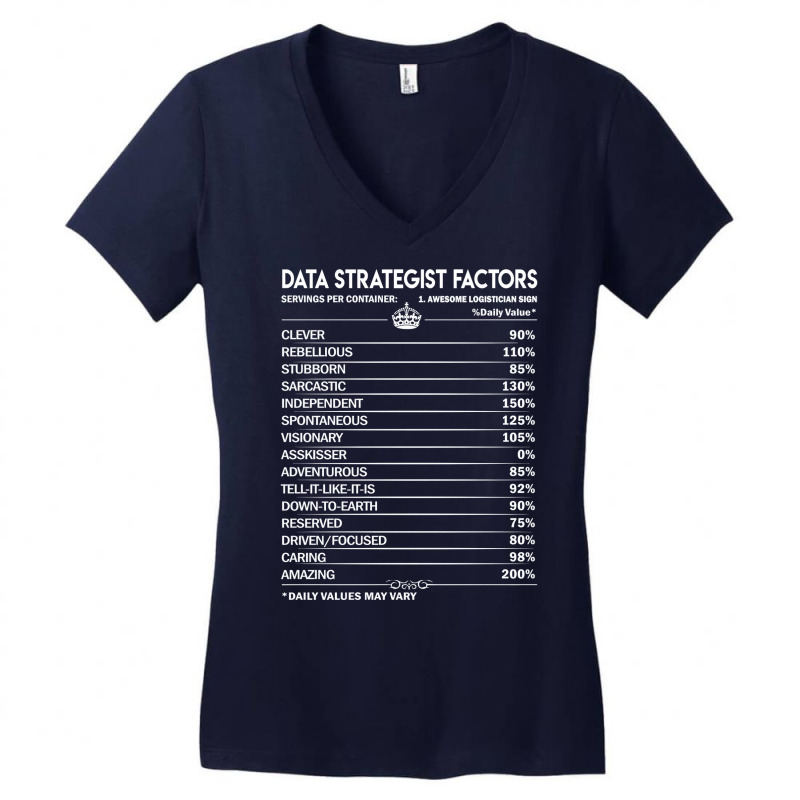 Data Strategist T  Data Strategist Factors Daily G Women's V-Neck T-Shirt by tvoyagheryq | Artistshot