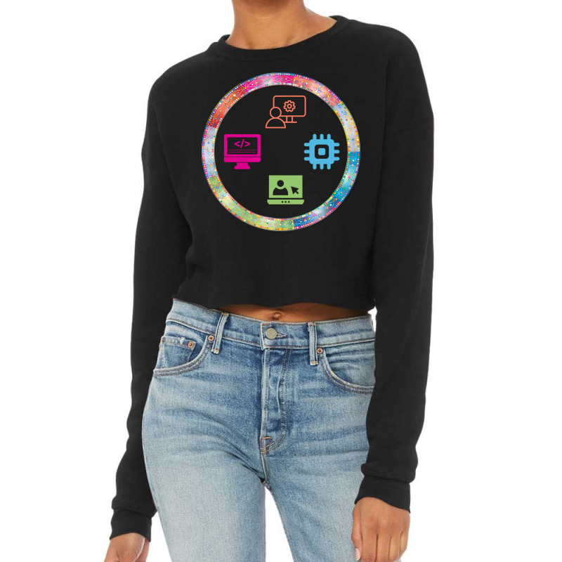 Computer Systems Analysts Red Cropped Sweater by miazyroover4 | Artistshot