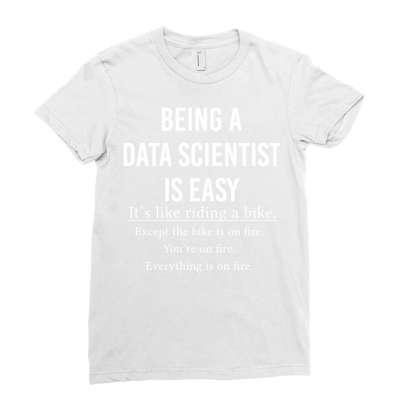 Funny Data Scientist Gift Being A Data Scientist I Ladies Fitted T-Shirt by aldorarifaze | Artistshot