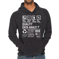 Quality Data Analyst T  Multitasking Certified Job Vintage Hoodie | Artistshot