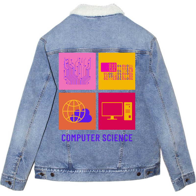 Computer Science Major Aesthetic Unisex Sherpa-lined Denim Jacket | Artistshot