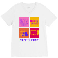 Computer Science Major Aesthetic V-neck Tee | Artistshot