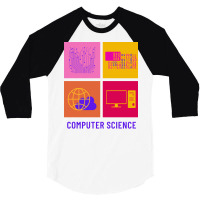 Computer Science Major Aesthetic 3/4 Sleeve Shirt | Artistshot