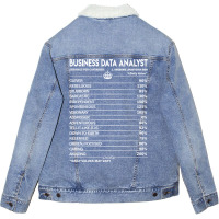 Business Data Analyst T  Business Data Analyst Fac Unisex Sherpa-lined Denim Jacket | Artistshot