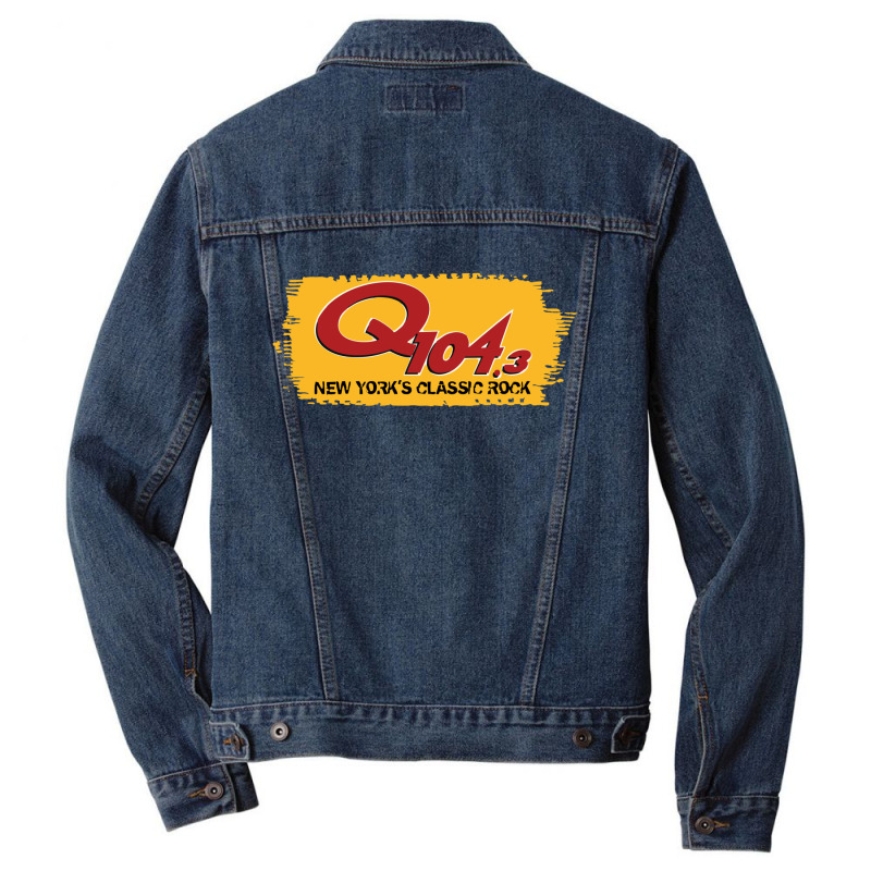 Q104.3   New York's Classic Rock Men Denim Jacket | Artistshot