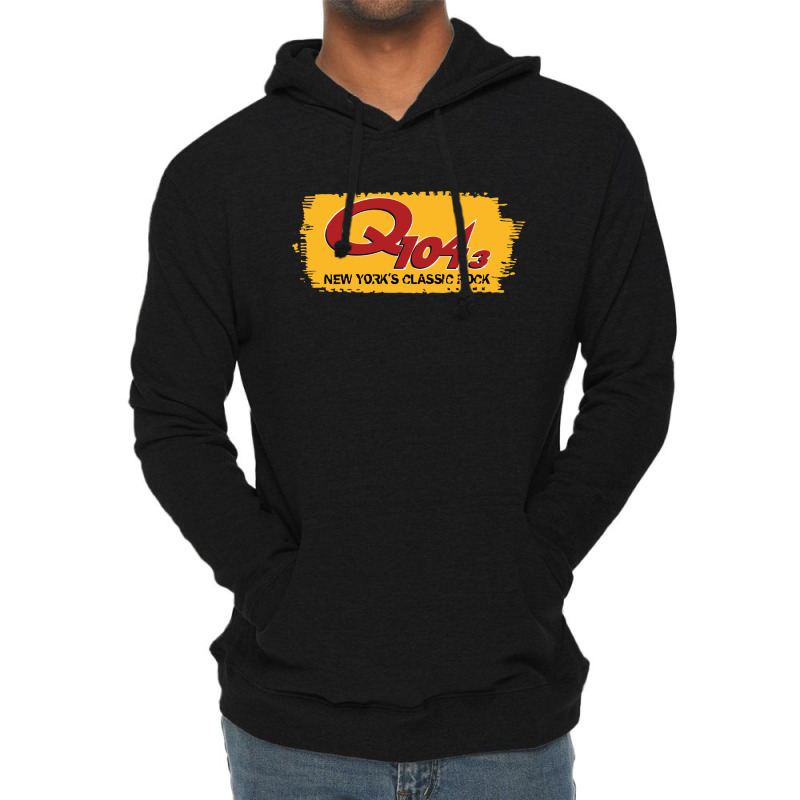 Q104.3   New York's Classic Rock Lightweight Hoodie | Artistshot