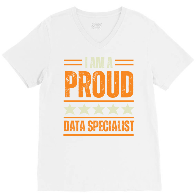 Proud Data Specialist Girl V-neck Tee | Artistshot