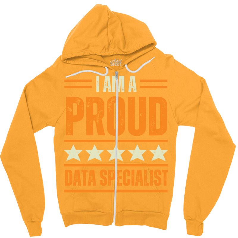 Proud Data Specialist Girl Zipper Hoodie | Artistshot