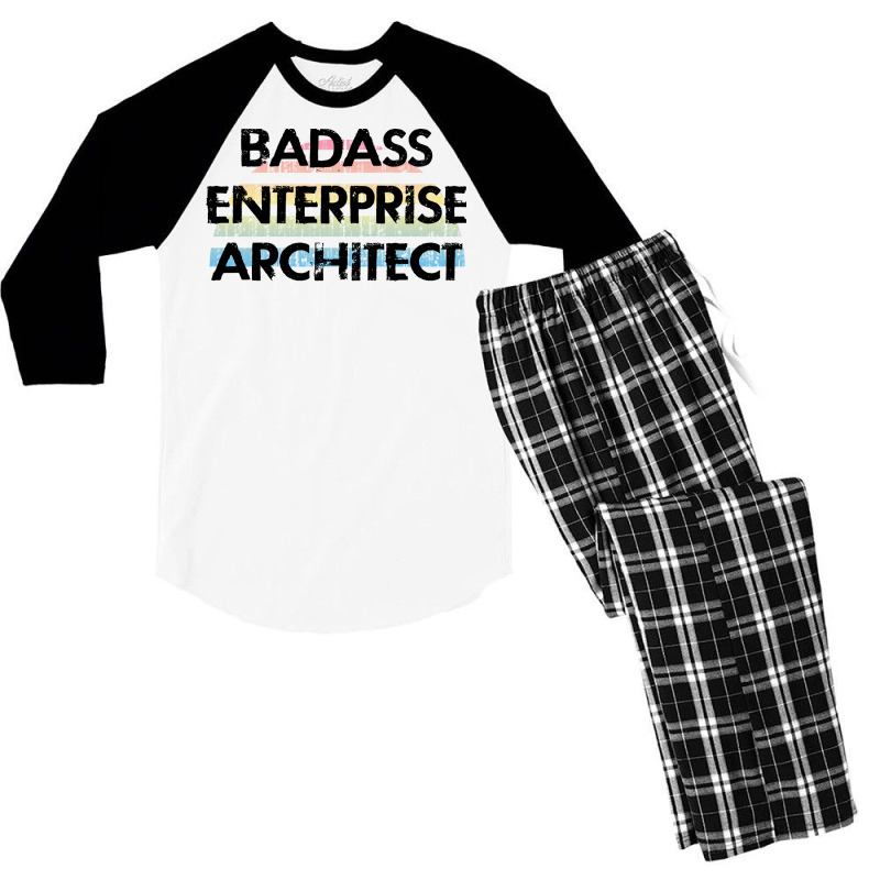 Best Badass Enterprise Architect Funny Quote Coole Men's 3/4 Sleeve Pajama Set | Artistshot