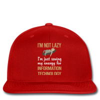 Saving Energy Information Technology Funny Printed Hat | Artistshot