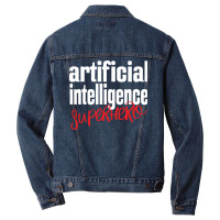 Artificial Intelligence Hero Cute Men Denim Jacket | Artistshot