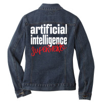 Artificial Intelligence Hero Cute Ladies Denim Jacket | Artistshot