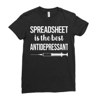 Antidepressant Spreadsheet Spreadsheets Hippie Ladies Fitted T-shirt | Artistshot