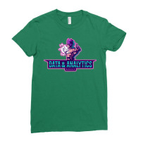 The Power Of A Data Analytics Manager Nostalgia Ladies Fitted T-shirt | Artistshot