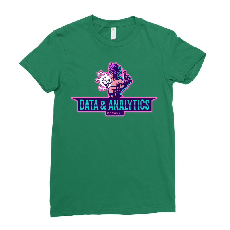 The Power Of A Data Analytics Manager Nostalgia Ladies Fitted T-Shirt by veallekkera | Artistshot