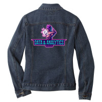 The Power Of A Data Analytics Manager Nostalgia Ladies Denim Jacket | Artistshot